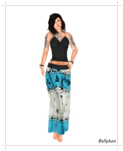 Ballyhoo long skirt indian blue