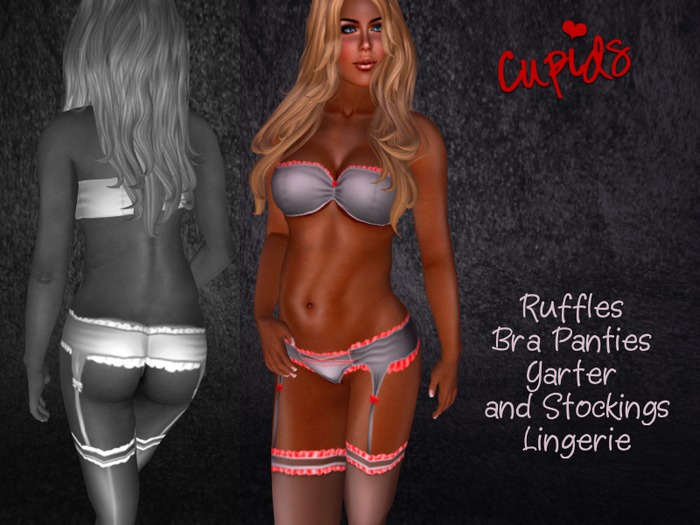Ruffles Lingerie Charcoal