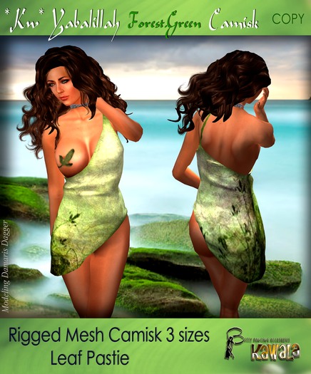 *Kw* Yabalillah-Camisk  -Forest Green (boxed)