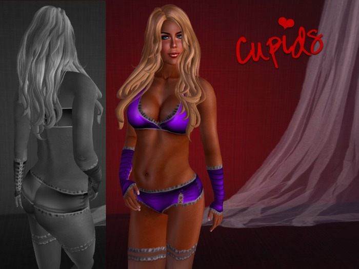 Ruffles and Bows Purple