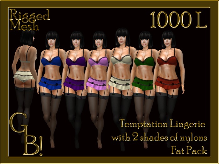 *GB!* Temptation Lingerie Fat Pack