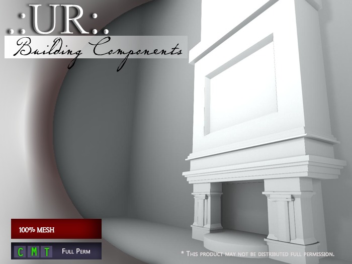 .:UR:. Castle Bookcase (full perm mesh)