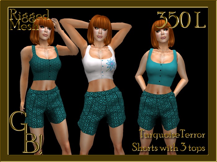 *GB!* Pleated Mini Skirt and Tiny Top Pink Tartan