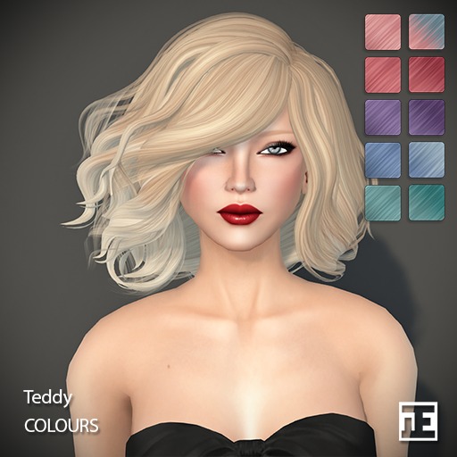 TRUTH HAIR Teddy (Non-Rigged Mesh) -  colours