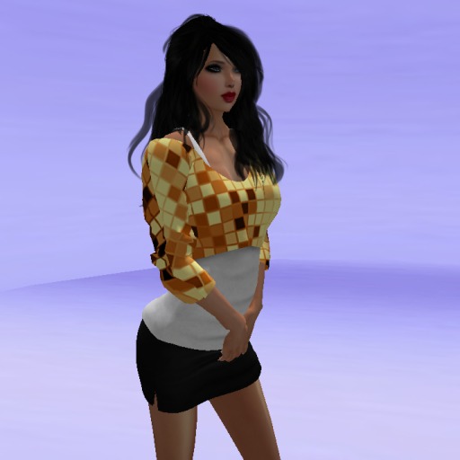 Gold Squear Crop Top