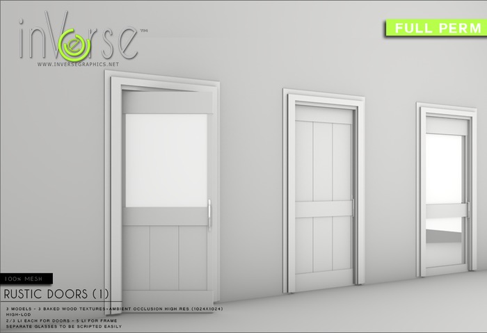 inVerse™- *MESH* RUSTIC DOORS FULL PERM