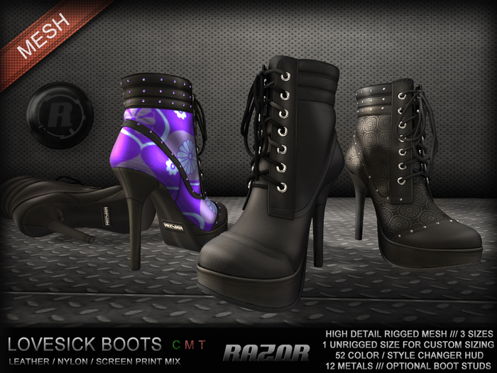Razor /// Lovesick Boots - DEMO 
