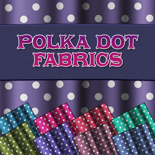Polka Dot Fabric Texture Set - 10 seamless Polka Dot Fabrics