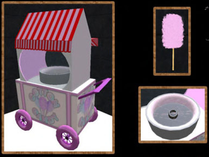 Second Life Marketplace Cotton Candy Dispenser NR