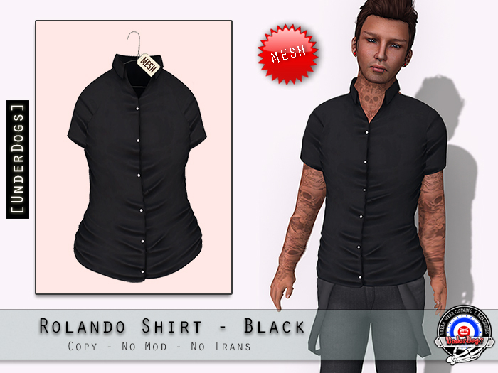 [UnderDogs] - Rolando Shirt - Black - Mesh 
