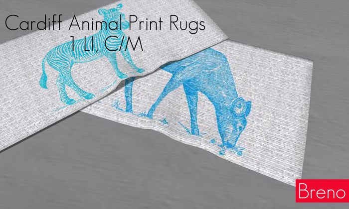 [Breno] Cardiff Animal Print Rugs (boxed)