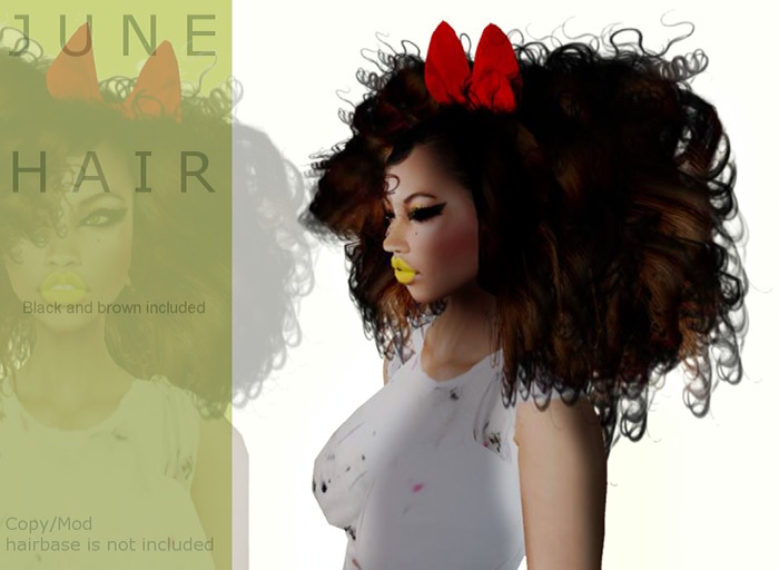J U N E hair Black&brown included- By Naomie Dirval
