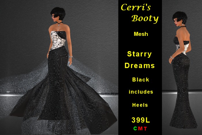 Cerri's MESH Starry Dreams Black