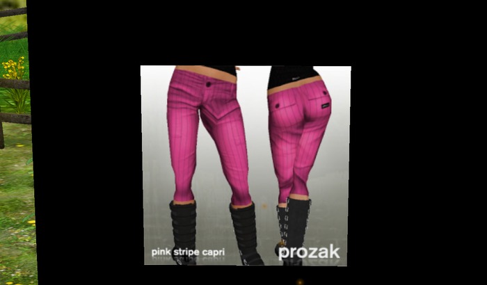 PROZAK - Pink Stripe Capri