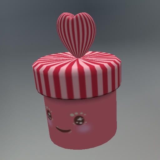 Cute Rose Round Heart Giftbox box