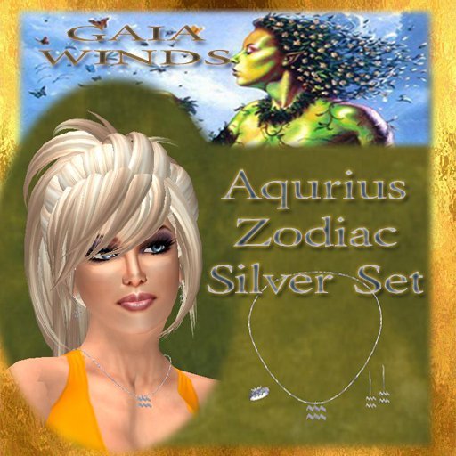 ~GAIA WINDS~ Aquarius Gold 4pc Set Box