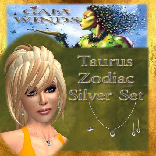 ~GAIA WINDS~ Taurus Silver 4pc Jewelry Set