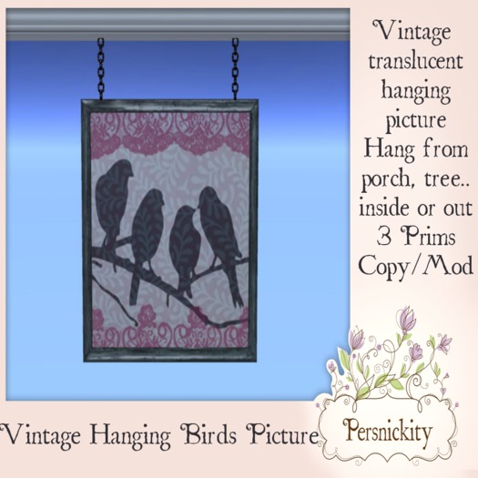 Vintage Hanging Lovers Picture