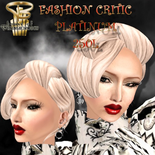 HOUSE OF BENINGBOROUGH HAIR-FASHION CRITIC - PLATINUM