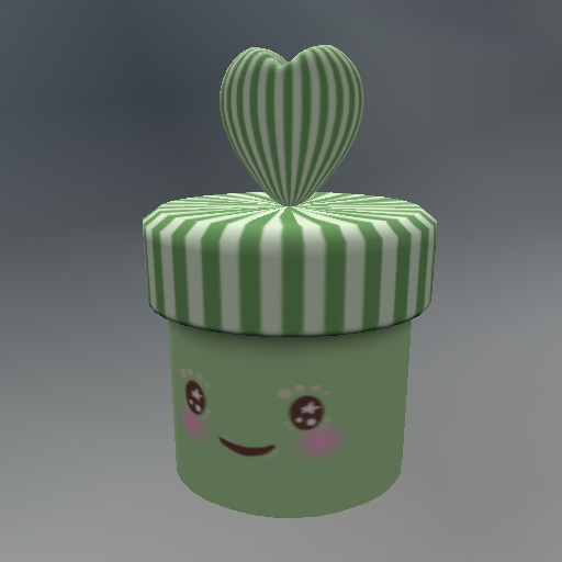 Cute Mint Round Heart Giftbox box