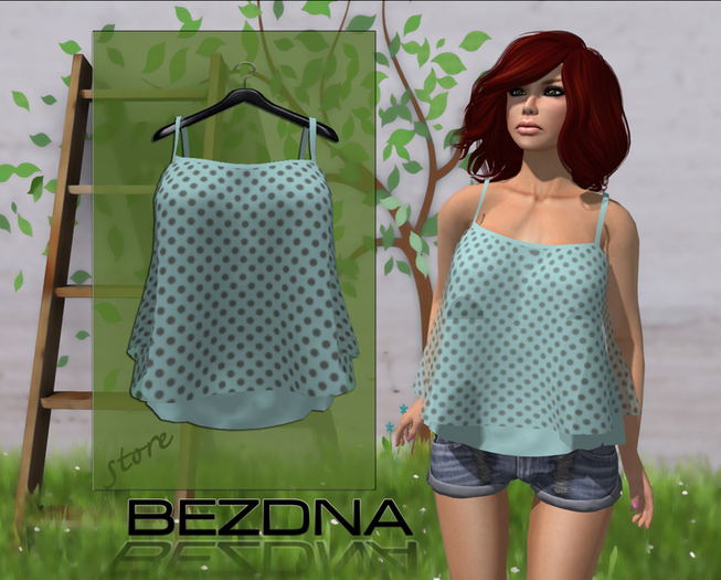 @BEZDNA@  Strap Top Blue