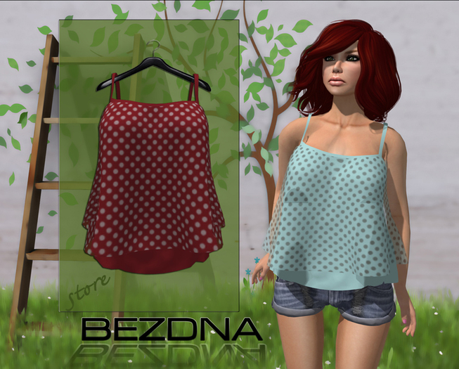 @BEZDNA@  Strap Top Red