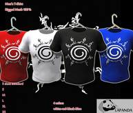 .;{LaPANDA];. NINJA SYMBOL [4 COLORS PACK] Men T-Shirt MESH