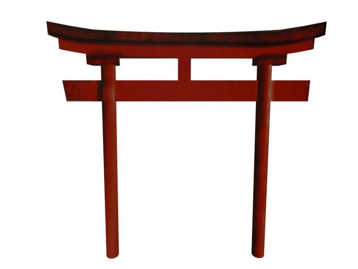 Torii Gate asian monument 4 prims