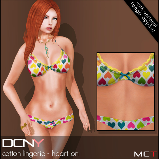 DCNY Cotton Lingerie in Heart On