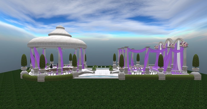 Wedding Gazebo Venue Small - Lavender [Boxed]