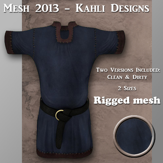 {KD} Kahli Designs - Mesh Peasant Tunic - Blue