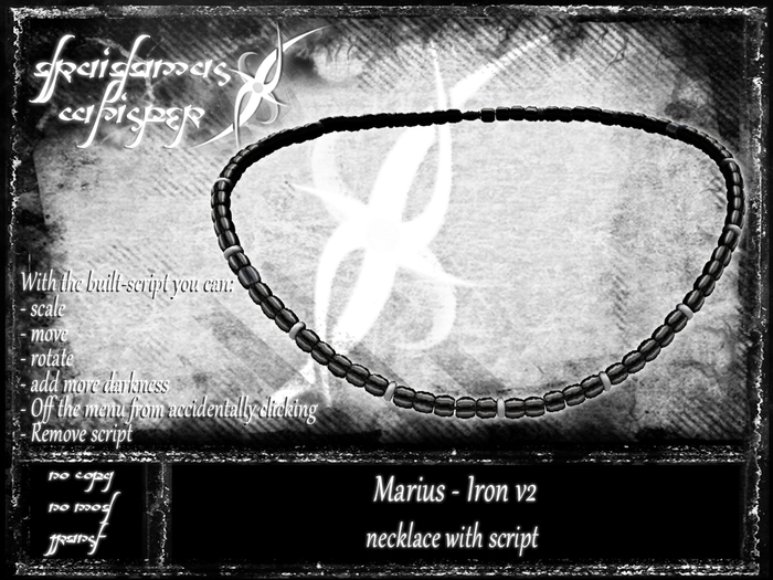 Druidamus Whisper - Marius Iron v2 - necklace