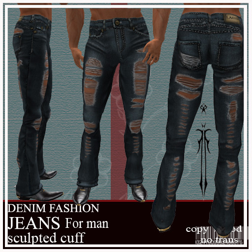 Jeans for man_distressed