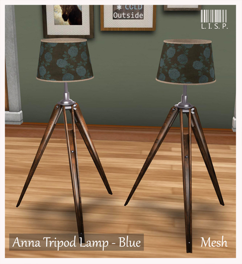LISP - Mesh - Anna Tripod Lamp Blue