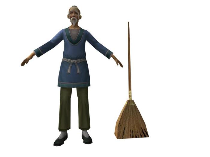 Old Japanese man 3 prims