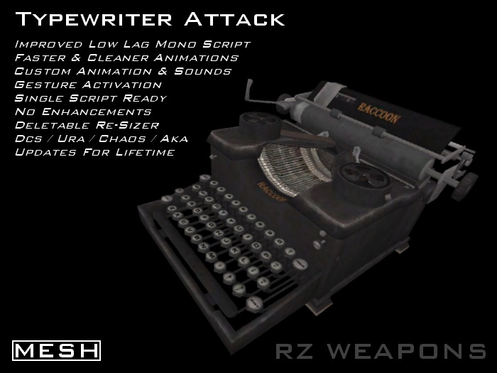 ::RZW:: Typewriter Attack [MESH] :: v.2.0