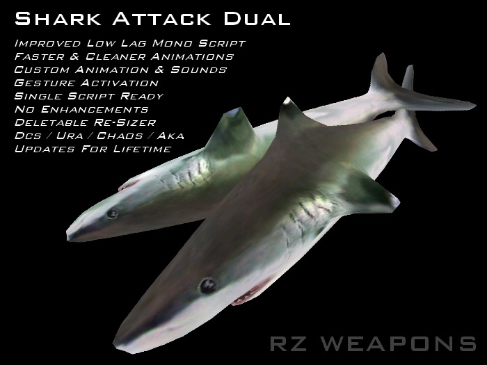 Second Life Marketplace - ::RZW:: Shark Attack Dual :: v.2.0