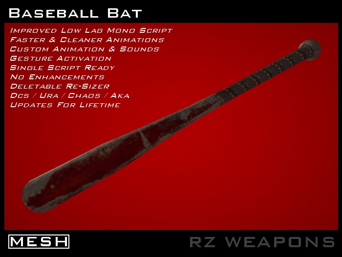 ::RZW:: Baseball Bat [MESH] :: v.2.0