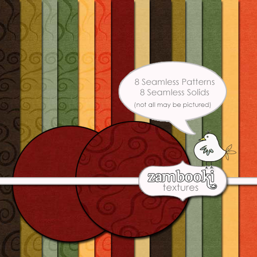 Zambooki Textures - AutumnSwirl Fall fabric textures