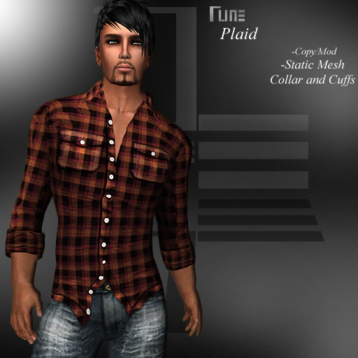 DE Designs - Rune - Plaid Shirt - Sunset