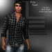 De designs rune plaid shirt black