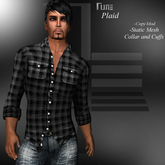 DE Designs - Rune - Plaid Shirt - Black