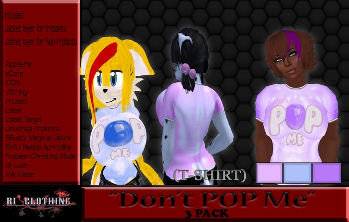 ~RI~ DONT POP ME (3PACK)