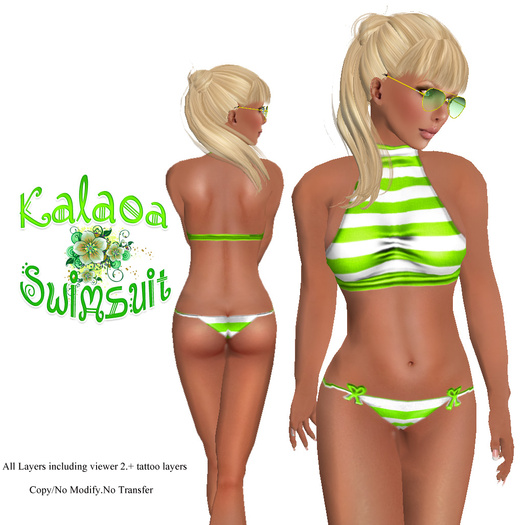 Prim & Pixel - Kalaoa Swimsuit Green