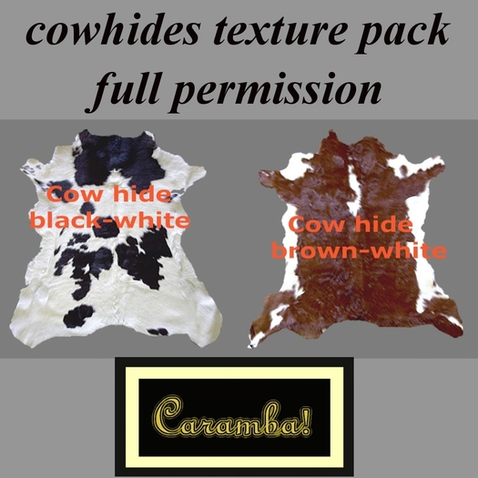 Cow hides texture pack