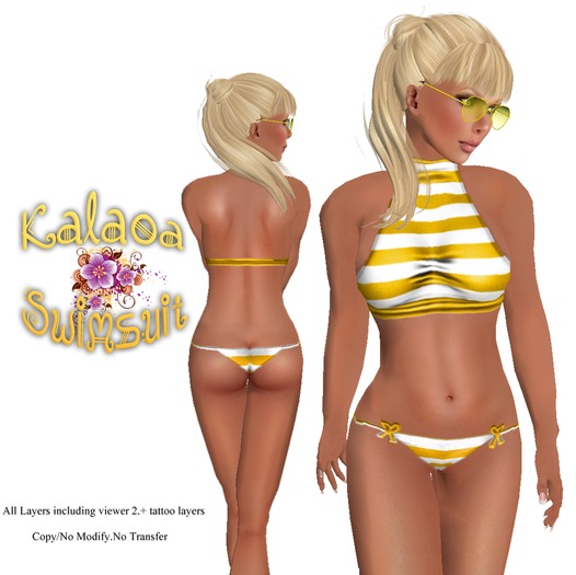 Prim & Pixel - Kalaoa Swimsuit Gold