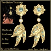 TST Tangle Aqua Hair Jewels