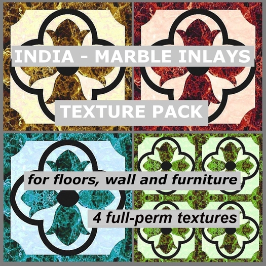 India - marble inlays texture pack