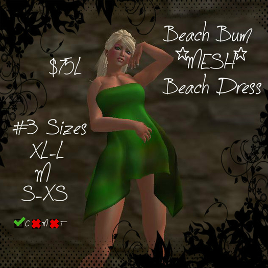 Beach Bum*MESH*Beach Dress-GREEN