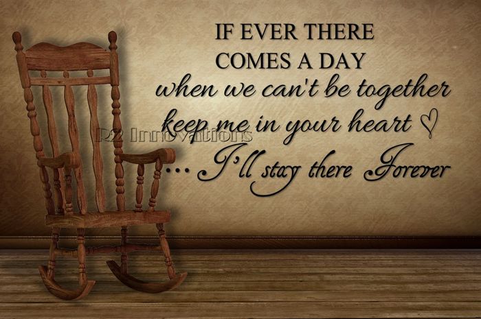 If Ever There Comes A Day Wall Sticker